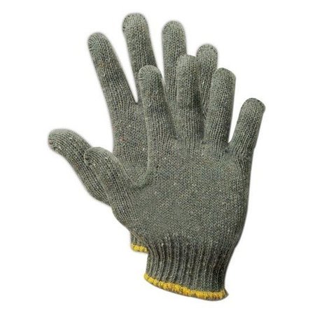 MAGID Greyt ShadowG178CG178CS G178CXS Grey Knit CottonPolyester Gloves, 12PK G178